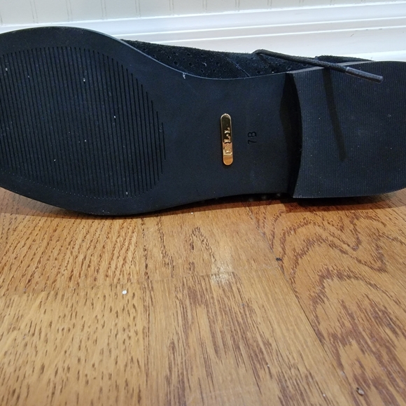 Ralph Lauren suede black oxfords women's size 7 Never worn - Picture 5 of 9